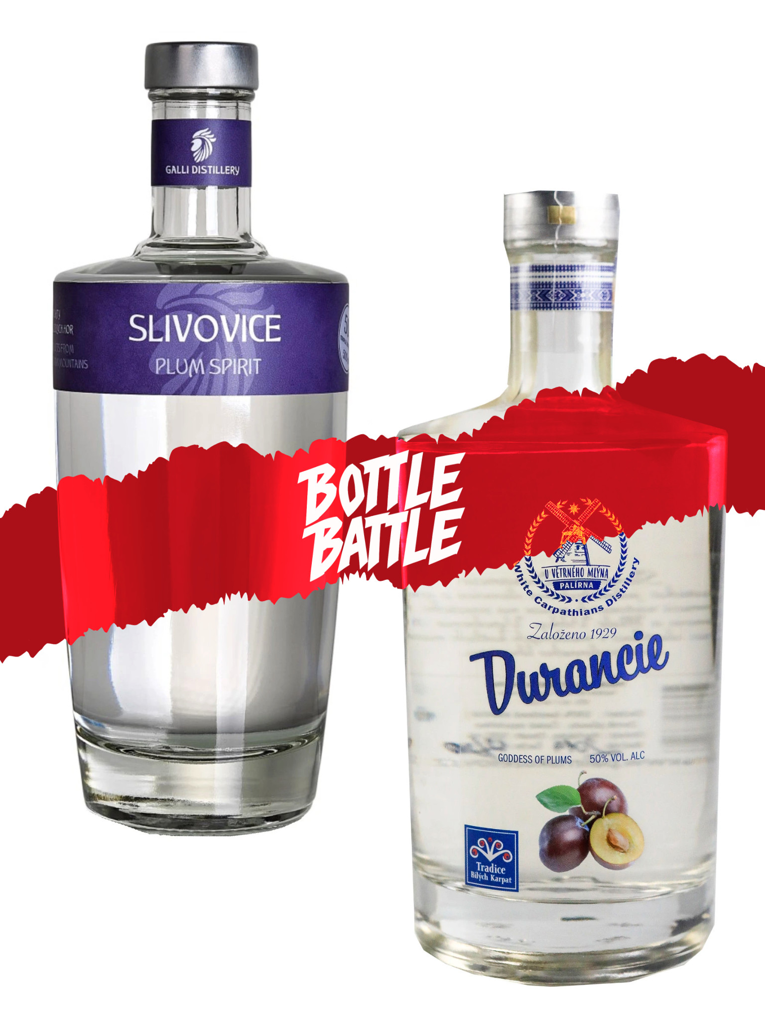 Lihovarek.cz Bottle Battle #1 Slivovice (GALLI vs. Kuželov)