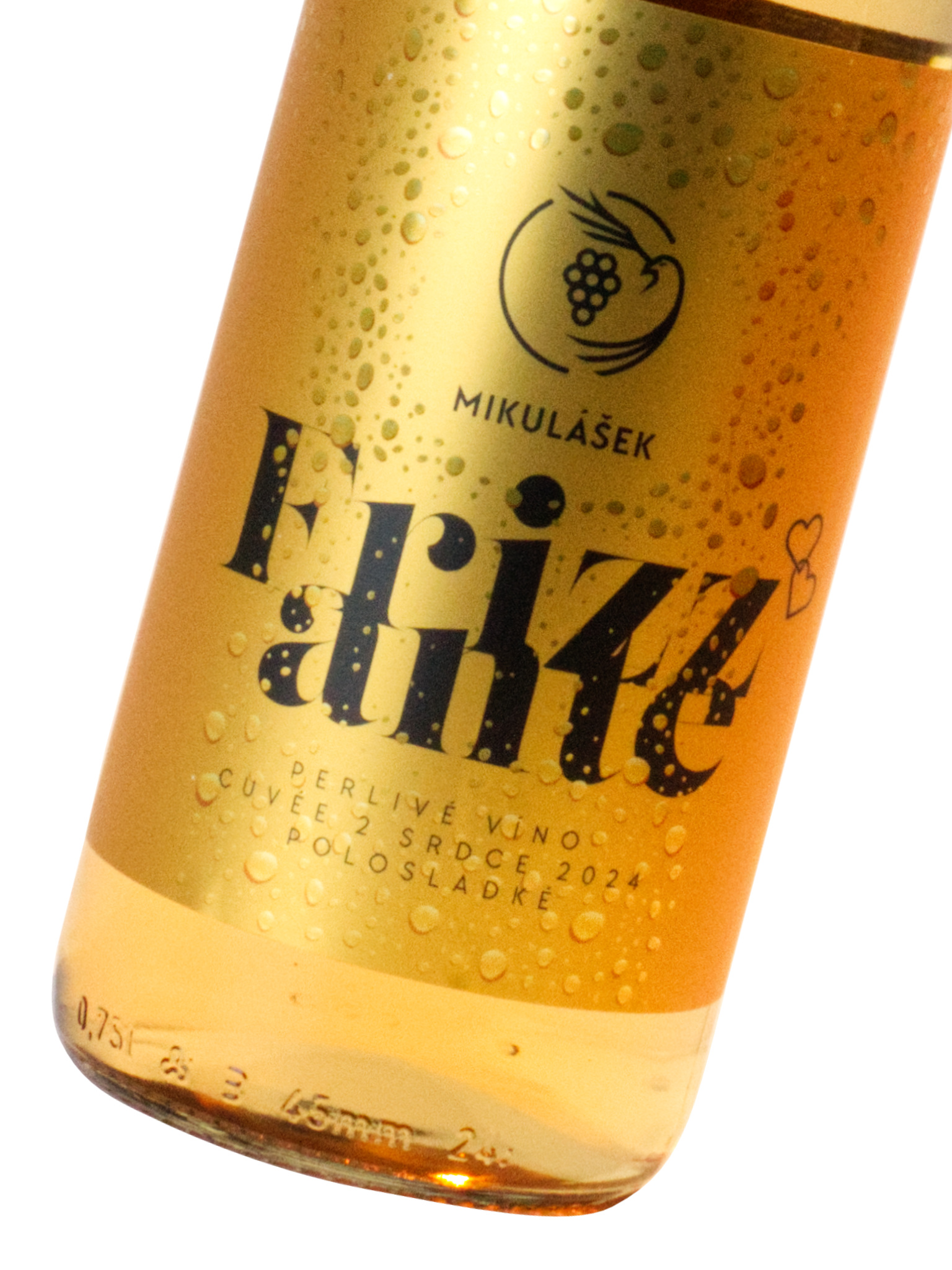 Mikulášek – Vičické vinařství Mikulášek Cuvée 2 SRDCE Frizzante polosladké 2024