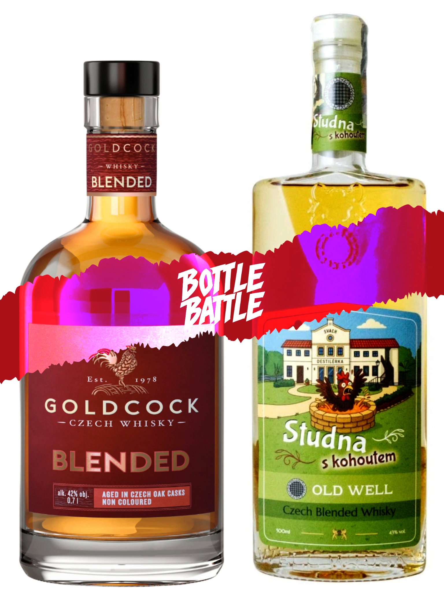 Old Well Whisky Bottle Battle #10 BLENDED Whisky