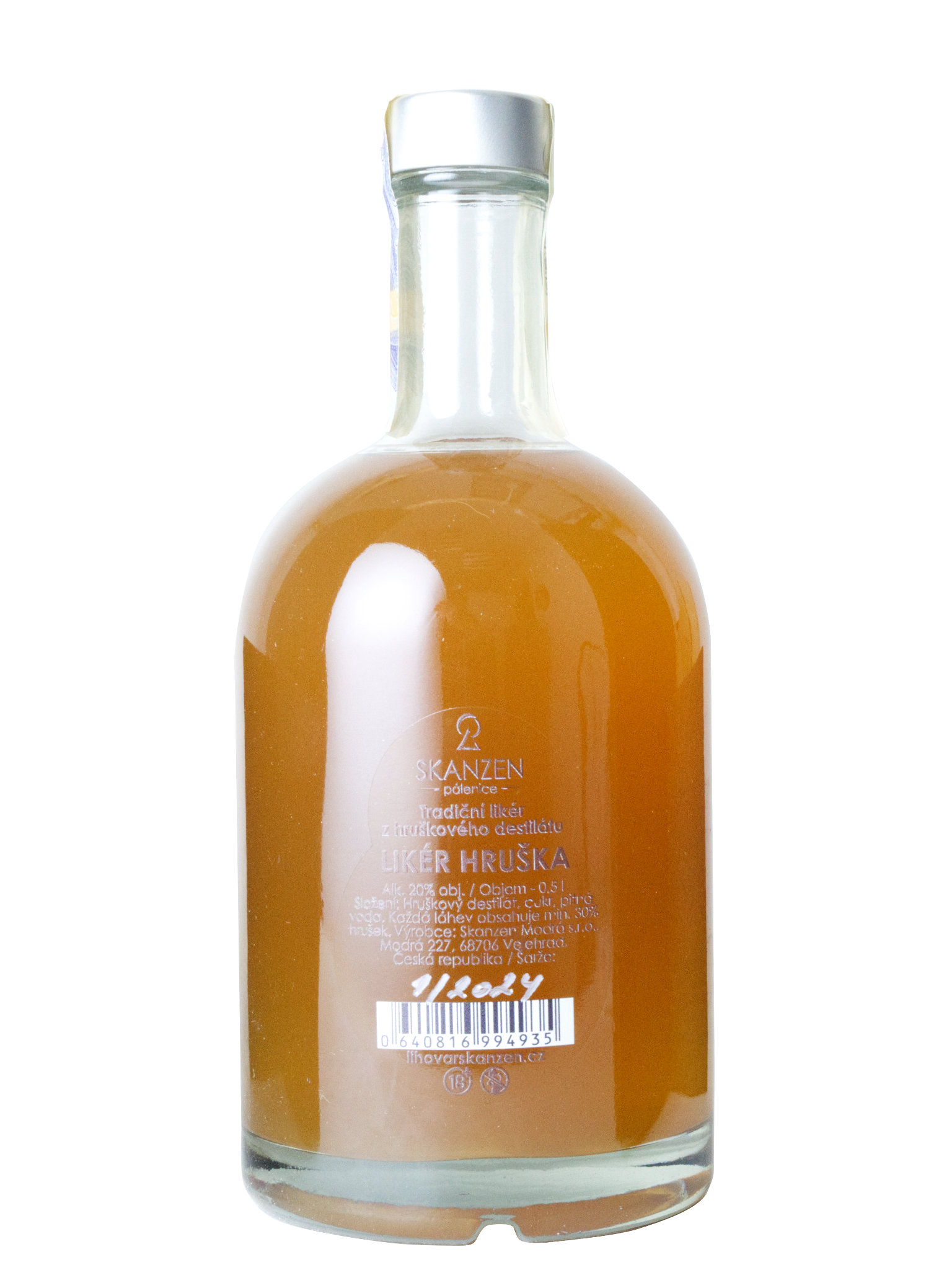 Pálenice Skanzen Modrá Skanzen Modrá Hruška likér 20% 0,5l