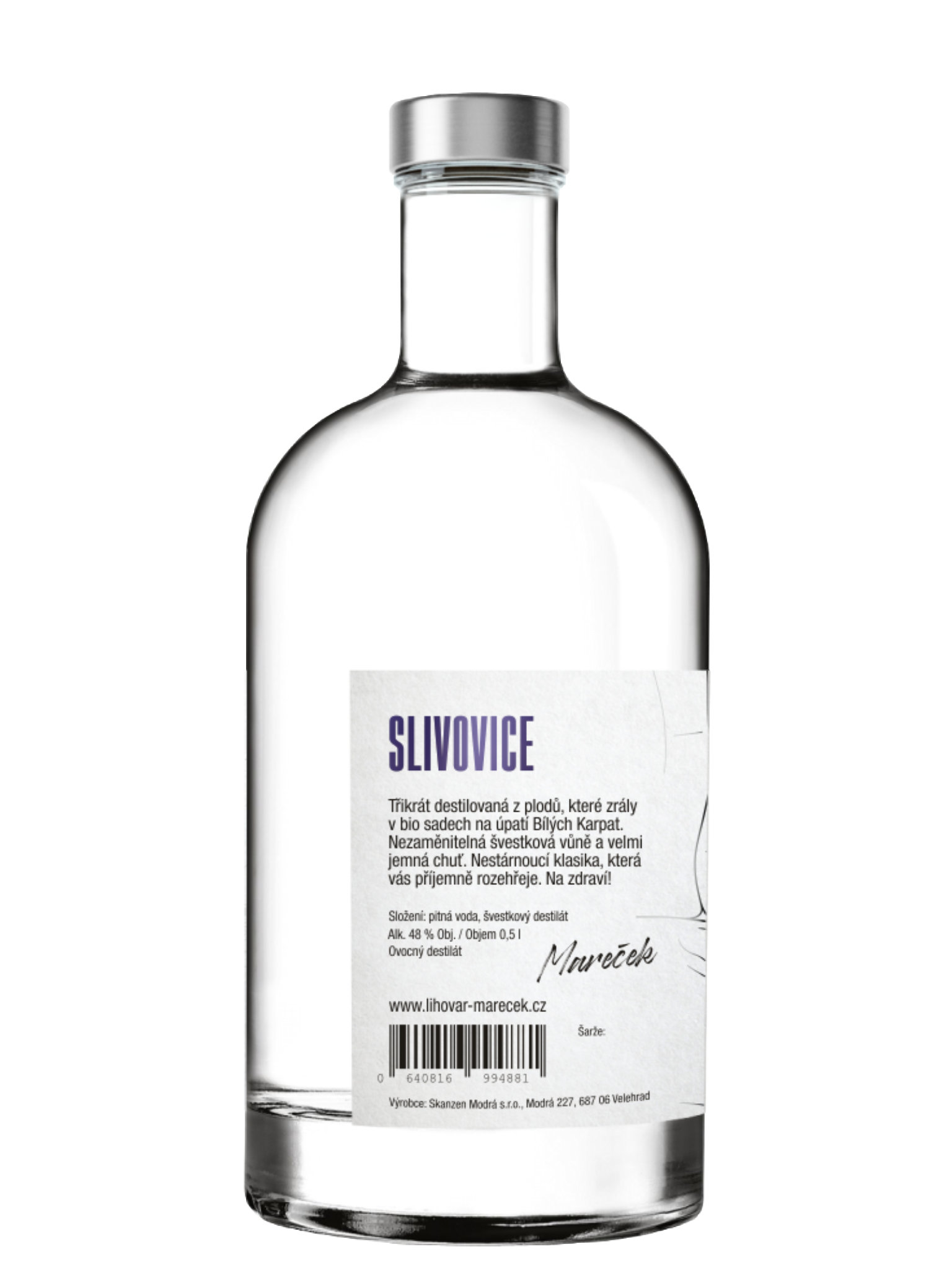 Lihovar Mareček Mareček Slivovice (Durancie) 48% 0,5l