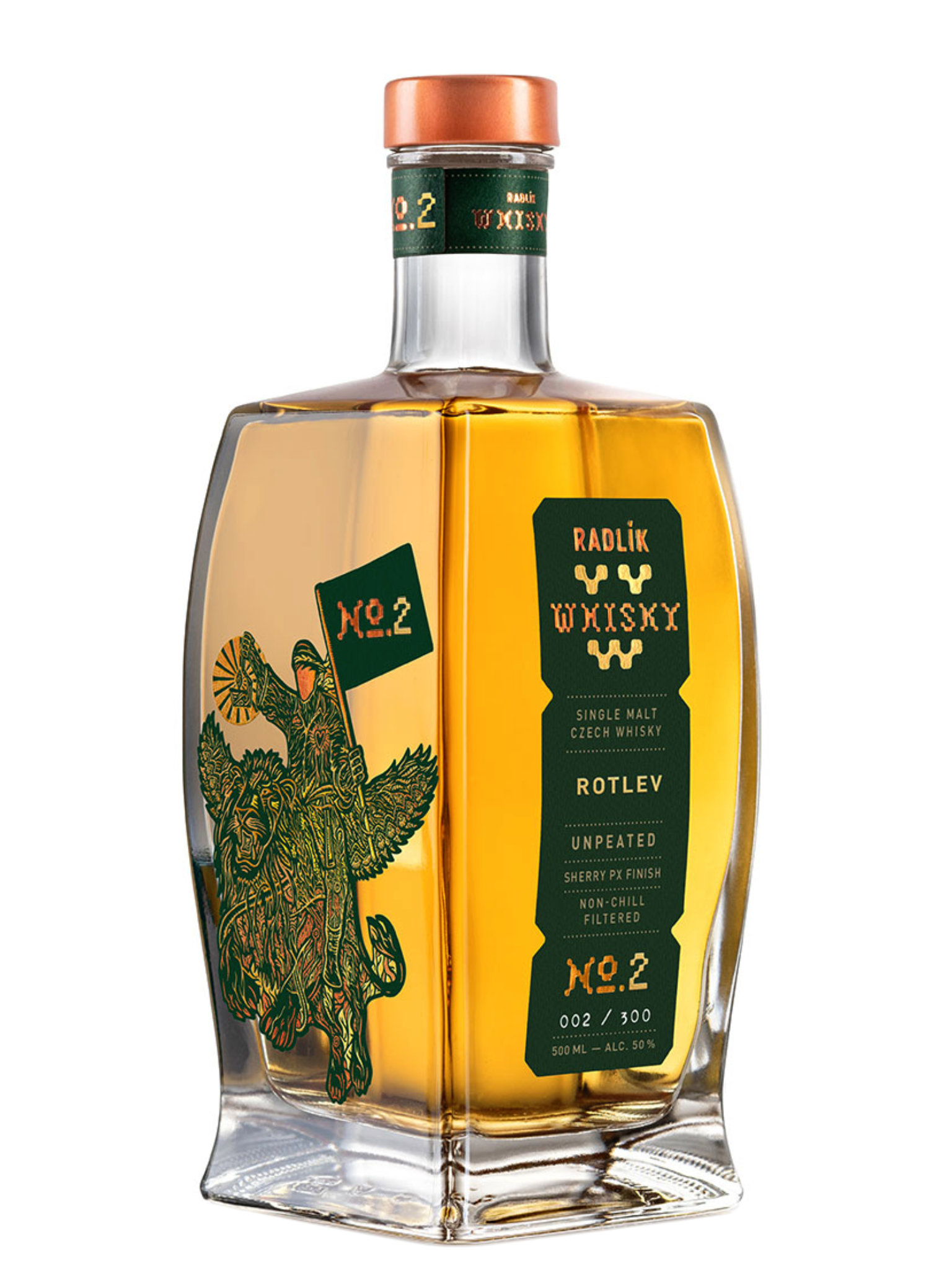 Palírna Radlík Radlík Whisky ROTLEV Unpeated 50% 0,5l – foto produktu