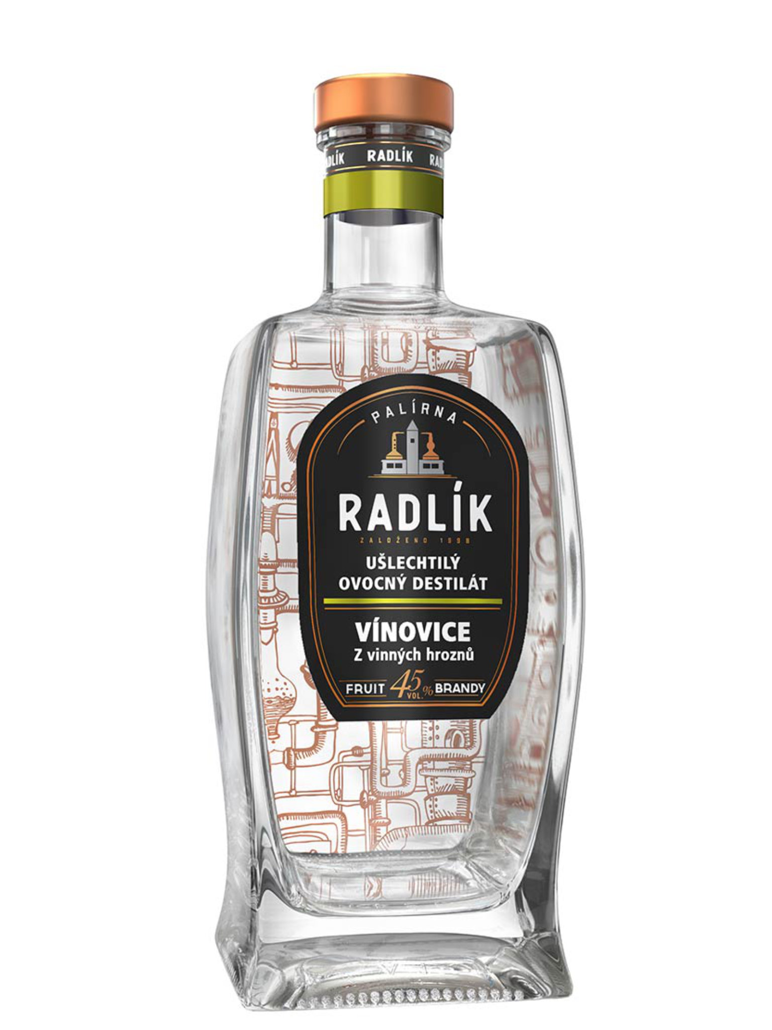 Levně Palírna Radlík Radlík Vínovice 45% 0,5l