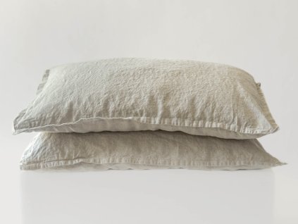 Linen Pillowcase with Hem Natural Melange