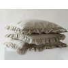 Linen Pillowcase with Ruffle NATURAL