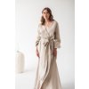 Leinenkleid mit langen Ärmeln / Bademantel ATHENA