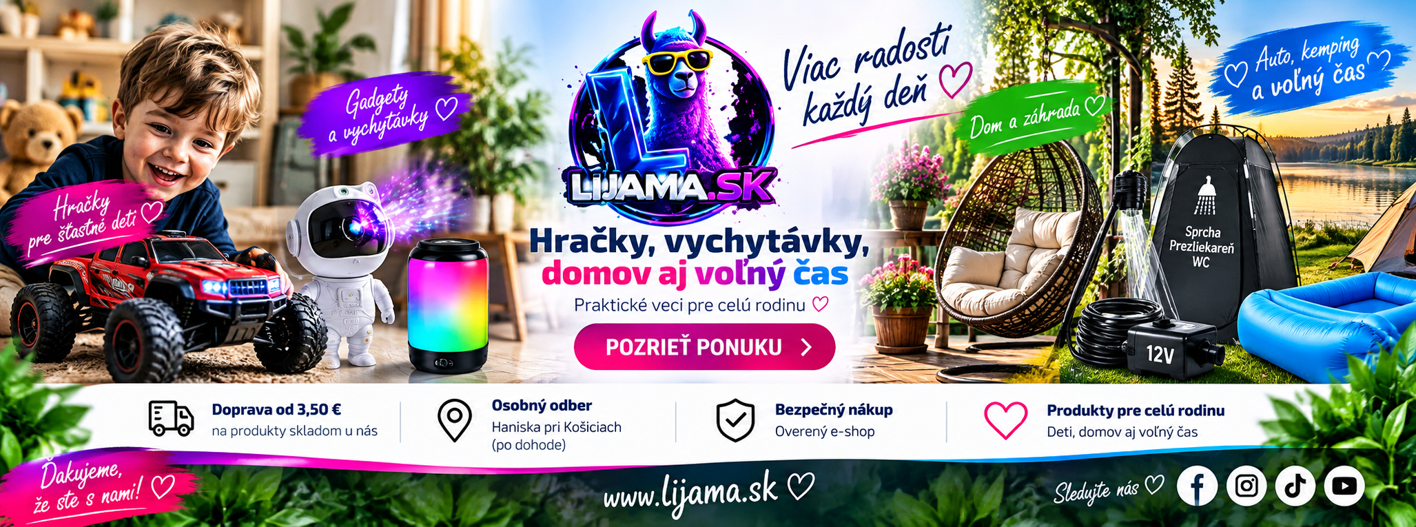 Lijama.sk – hračky, vychytávky, domov a voľný čas