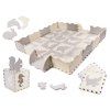 Puzzle piankowe mata kojec dla dzieci 36el szaro ecru 86375(1)