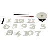 Zegar Scienny srebrny 12 godzin 139058
