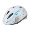 Prilba FORCE FUN FLOWERS detská, bielo-šedo-modrá M