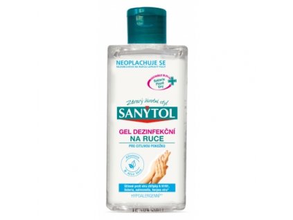 3112 sanytol dezinfekcni gel na ruce pro citlivou pokozku alantoin aloe vera 75 ml