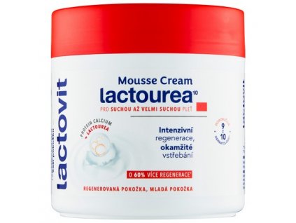 Lactovit Lactourea Mousse Cream hydratační pěnový krém 400ml  + vzorek zdarma