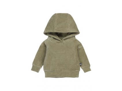 corduroy capuchon sweater kaki babystyling