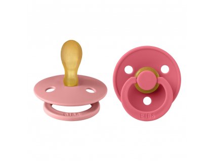 e9e5ede72950b7763ef3b3bc3a03a3f1 bibs colour symetricke cumliky z prirodneho kaucuku 2ks velkost 2 dustypink coral 2221433 5713795256143