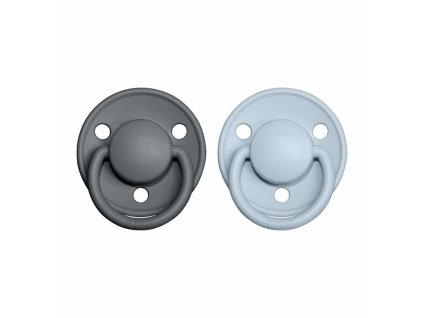0619a23cedf70874bb0c3e39ae6154da bibs de lux cumliky z prirodneho kaucuku 2ks ironbabyblue