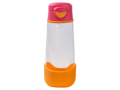 B.BOX Šport fľaša na pitie - ružová/oranžová 600 ml.
