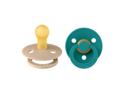 BIBS Colour okruhle cumliky z prirodneho kaucuku 2ks velkost 1 Scuba Taupe 110453 5713795265909 300x300