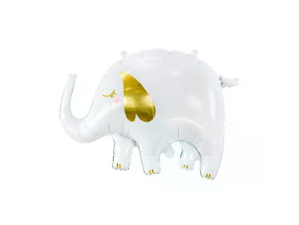 Balónik spiaci slon biely