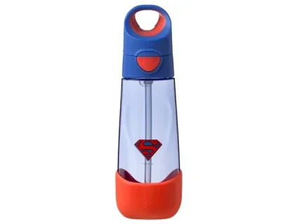 Fľaša na pitie so slamkou 600 ml - Superman