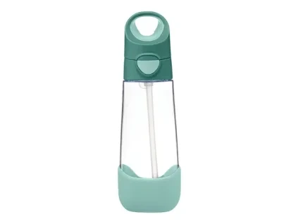 Fľaša na pitie so slamkou 600 ml - emerald forest