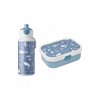 Desiatový set (fľaša 400ml+box) Ocean Blue Little Dutch