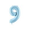 partydeco foliovy balon cislo 9 bledo modry 86 cm