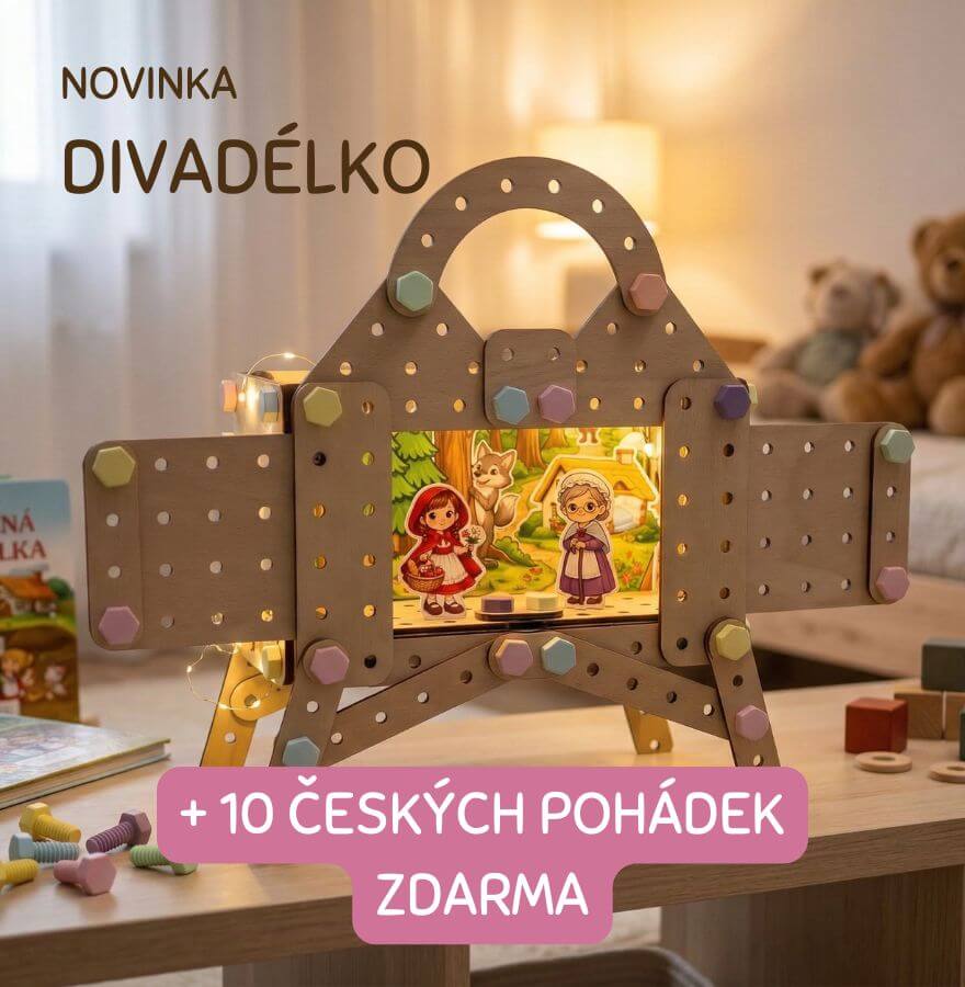Novinka - divadélko a 10 českých pohádek zdarma
