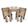 Stavebnice Li&Neli - Stoleček a židličky pro panenky