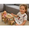 Stavebnice Li&Neli - Stoleček a židličky pro panenky