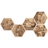 Fotka na dřevo hexagon 40 cm