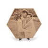 Fotka na dřevo hexagon 40 cm