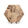 Fotka na dřevo hexagon 50 cm