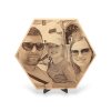 Fotka na dřevo hexagon 50 cm