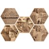 Fotka na dřevo hexagon 50 cm