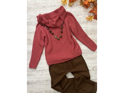 Barevný svetr s variabilním límcem Butik 🍂