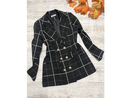 Vzorované černobílé sako Italy