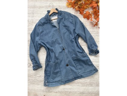 Dlouhá džínová bunda/kabátek Bonprix