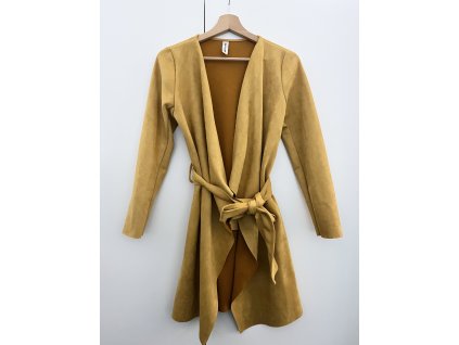 Barevný kabátek s páskem Italy