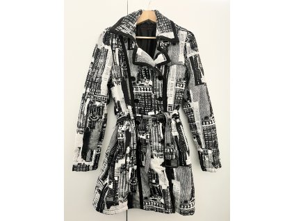 Zateplený dlouhý vzorovaný kabát Eddy’s Jackets