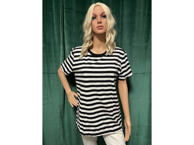 Dámské pruhované barevné basic triko Dantony, velikost L/XL