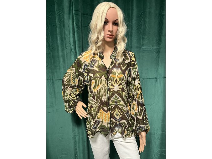 Barevná lehká košilová halenka Zara