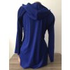 Lehký modrý cardigan s kapucí, velikost univerzální