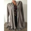 Italy Khaki prodloužený tenký dámský cardigan, velikost univerzální