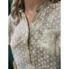 Zdobená dámská středně béžová halenka/košile