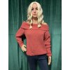 Barevný dámský crop svetr s límcem Collar, velikost univerzální