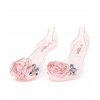 Dámské růžové zdobené sandály/melisky, vel.36