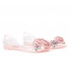 Dámské růžové zdobené sandály/melisky, vel.36