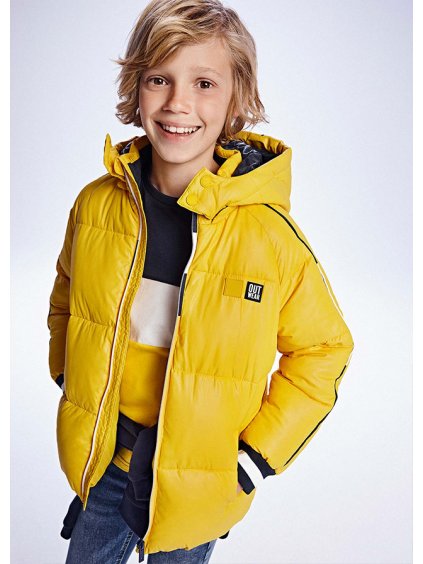 Chlapecká zimní bunda,kabát Mayoral 7416 žlutá