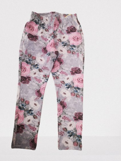Dívčí  legínové  kalhoty 22145 květy