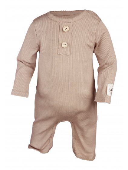 Kojenecký bambusový overal   Jamiks Sam béžový